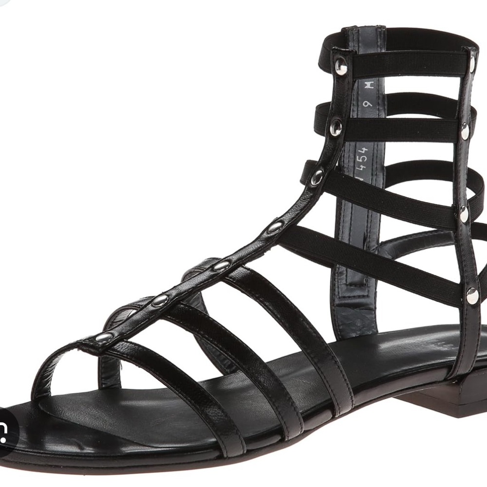 Stuart Weitzman Black Gladiator Sandals